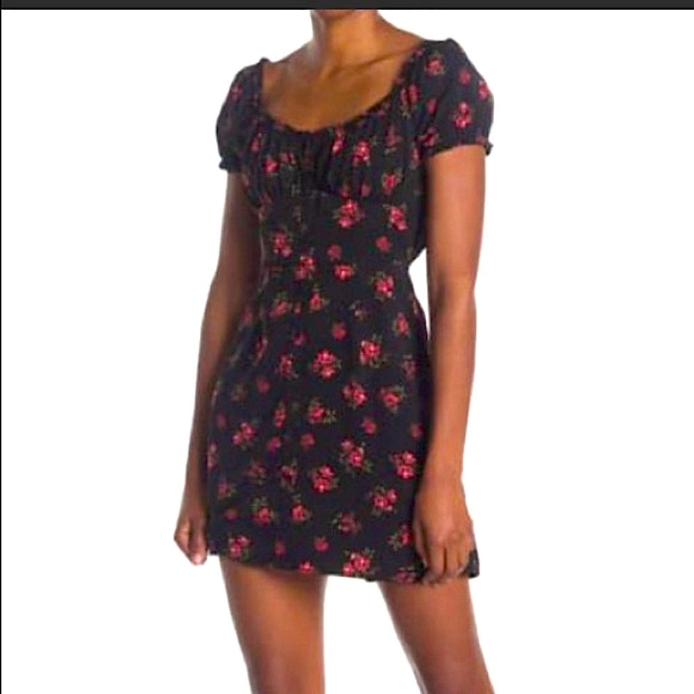 NWT ROW A Short Sleeve Button Front Dress sz S